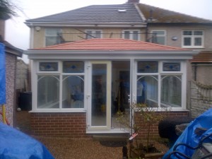 red solid roof