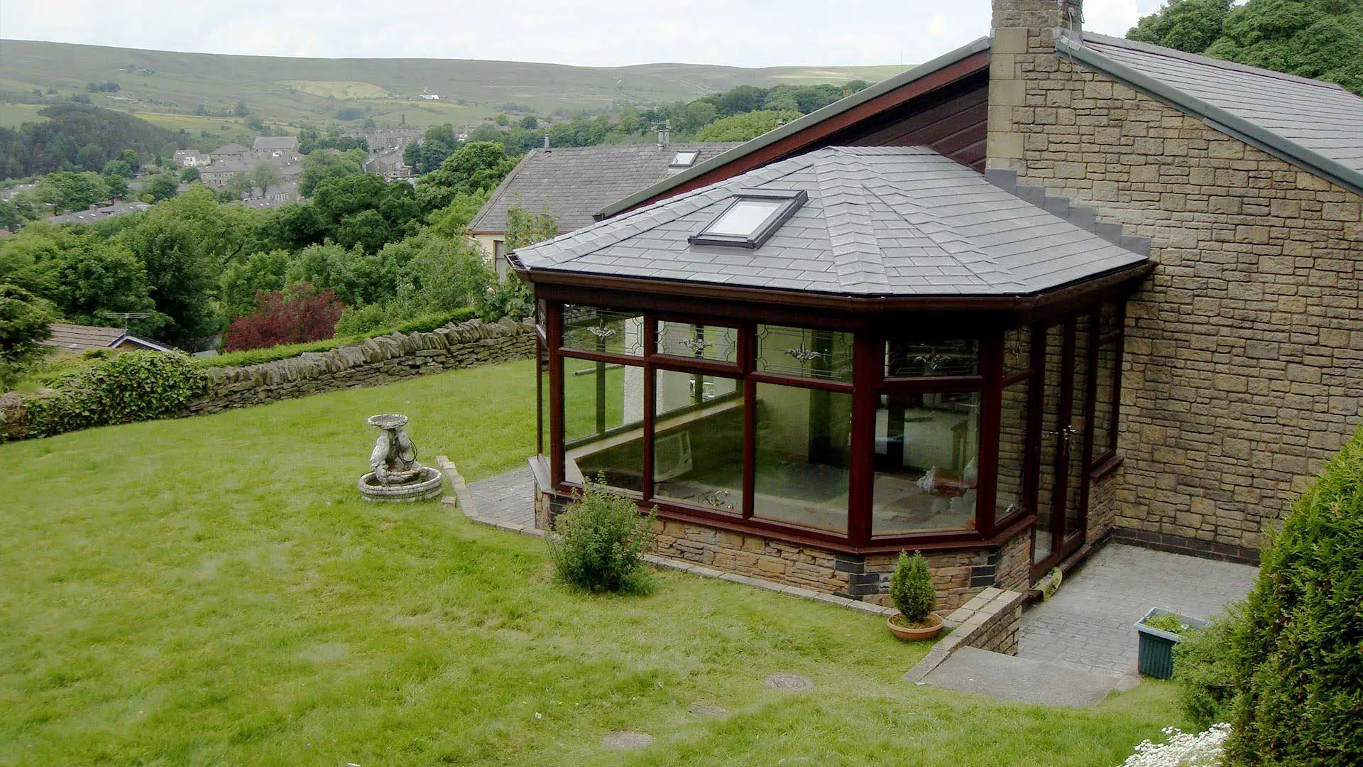 Conservatory roof specialists Tapco Slate installation